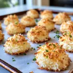 Homemade Toasted Coconut Lime Macaroon Cookies recipe photo