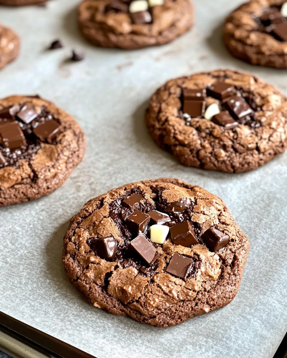 Classic Triple Chocolate Midnight Chunk Cookies image