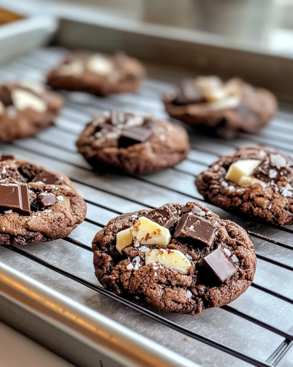 Delicious Triple Chocolate Midnight Chunk Cookies shot