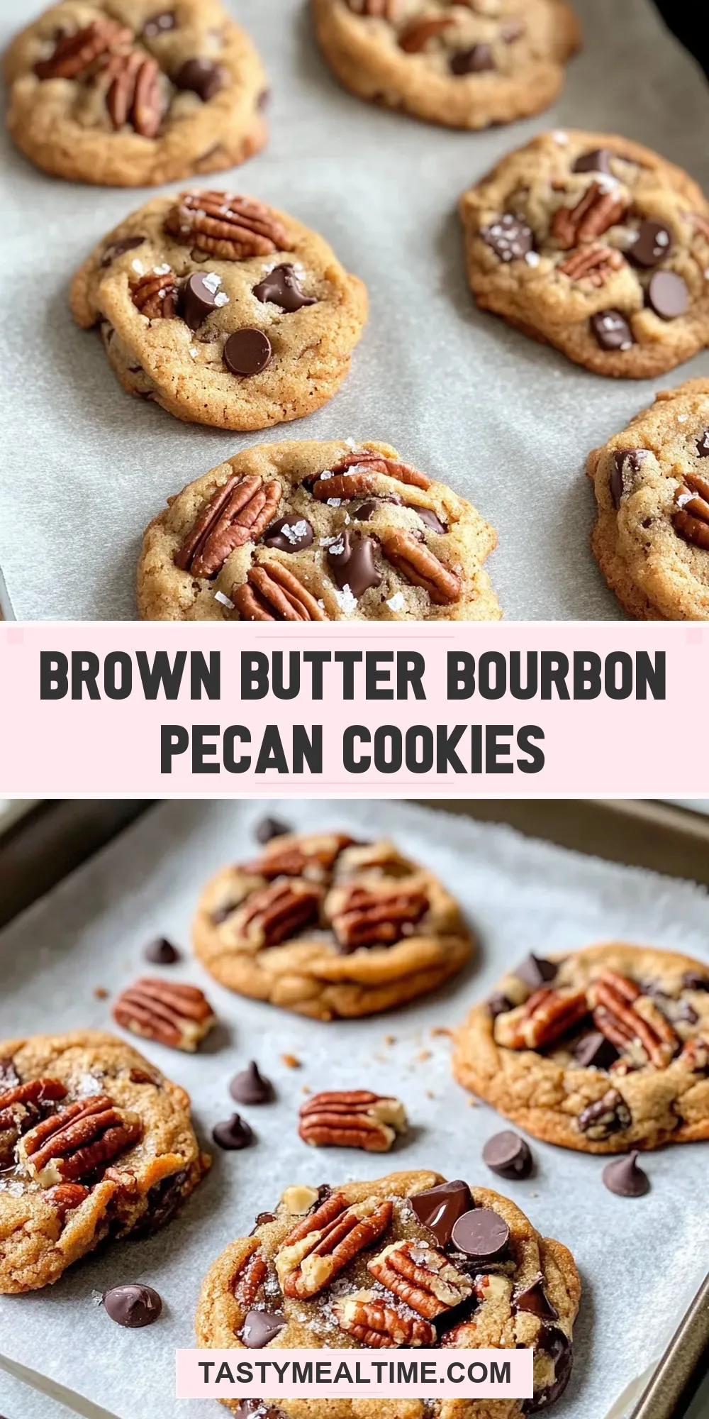 Brown Butter Bourbon Pecan Cookies (Easy & Delicious)