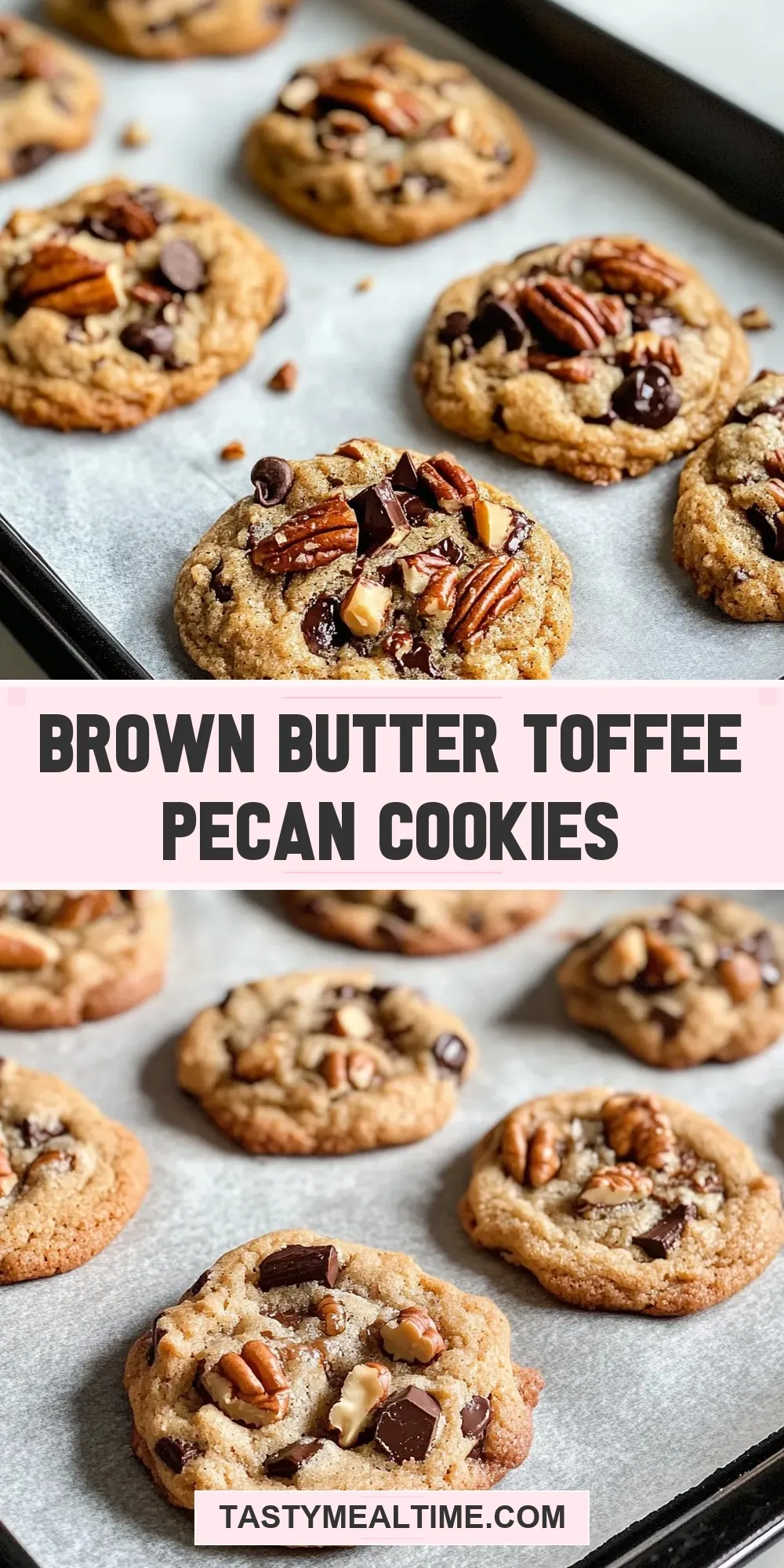 Brown Butter Toffee Pecan Cookies Recipe