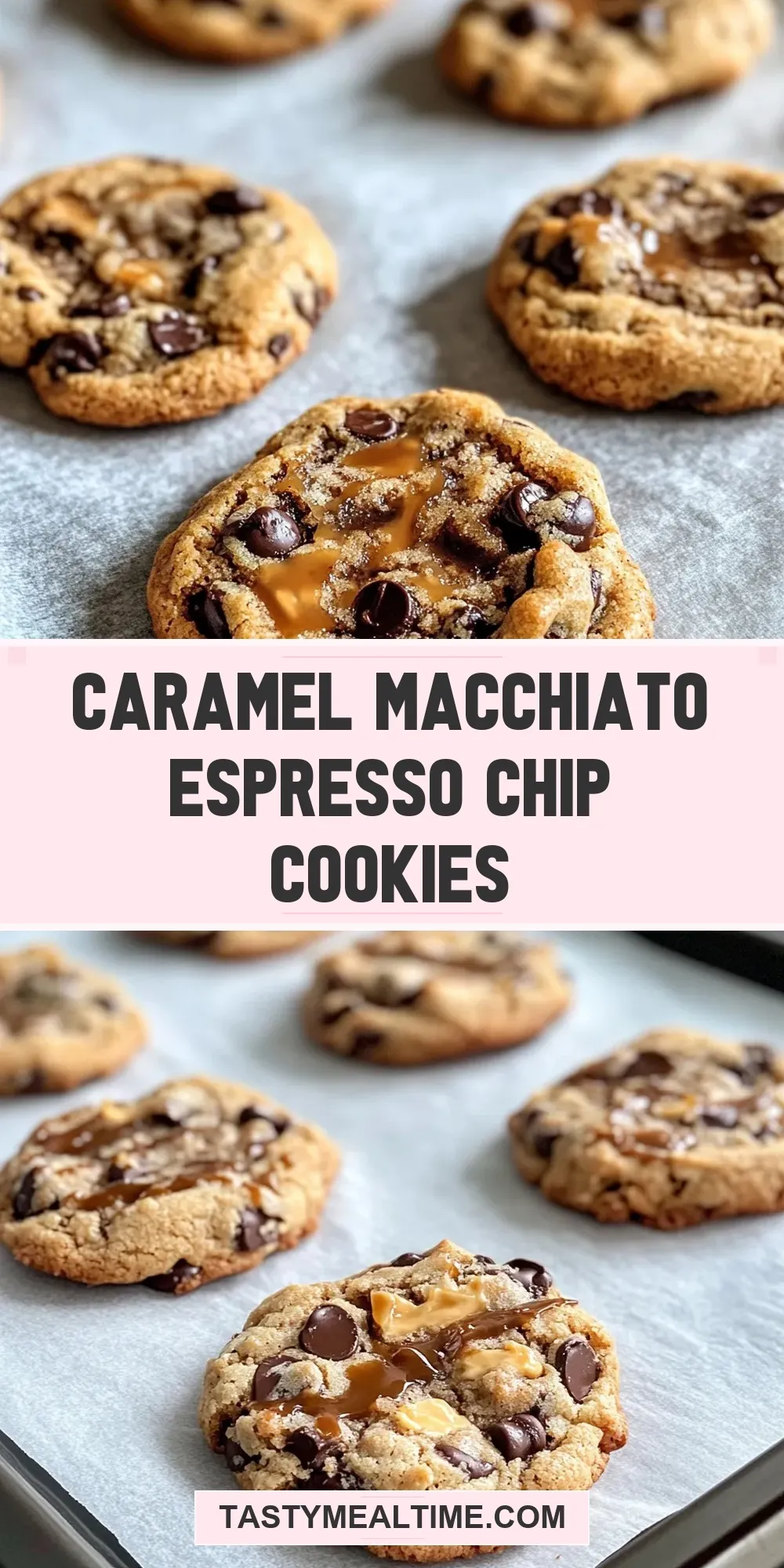 Fresh Caramel Macchiato Espresso Chip Cookies