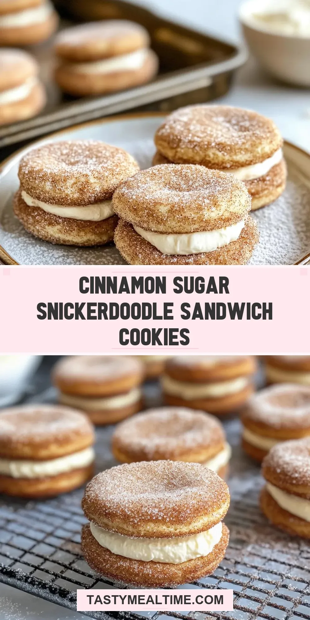 How To Make Easy Cinnamon Sugar Snickerdoodle Sandwich Cookies