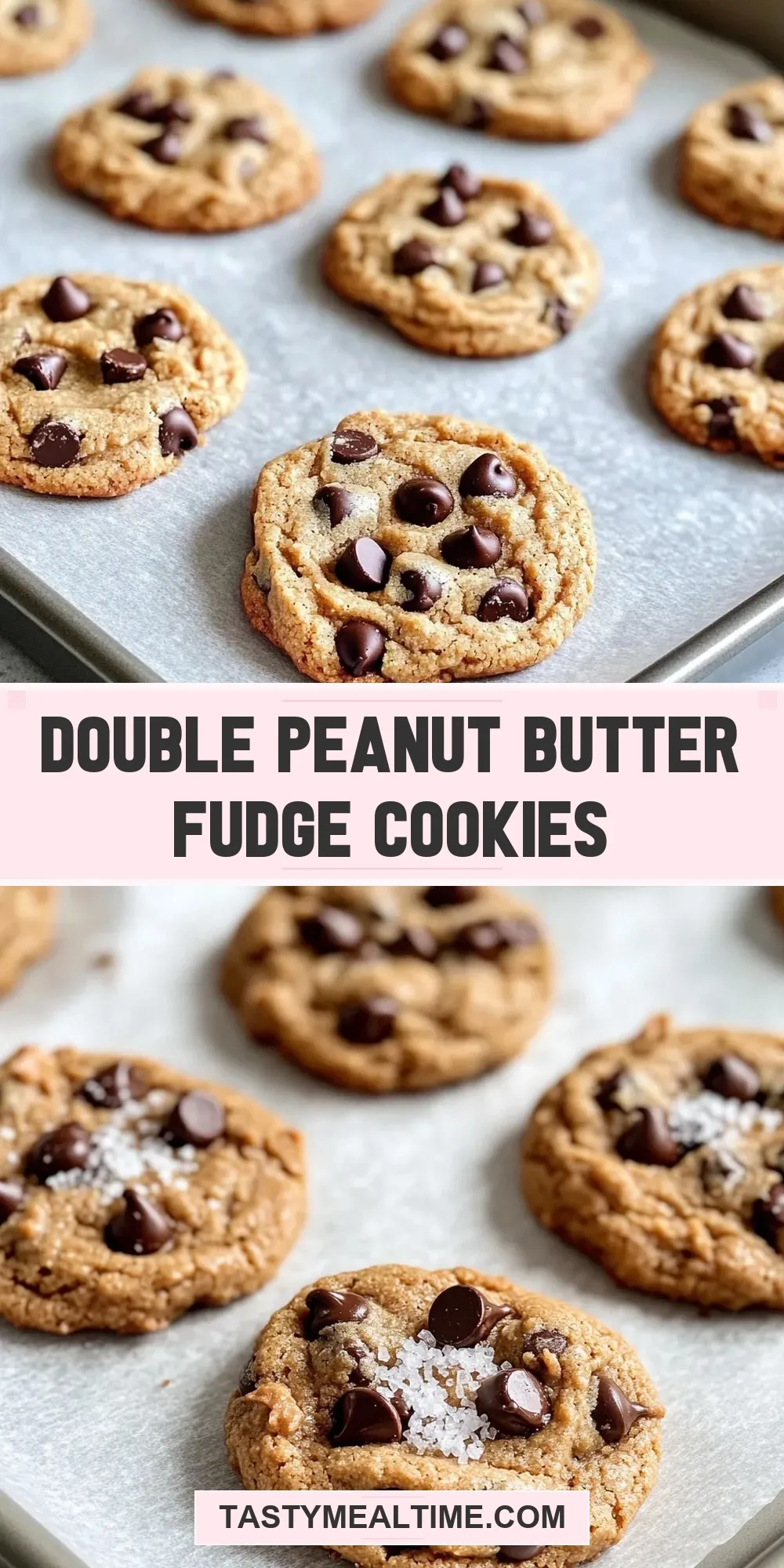 The Best Double Peanut Butter Fudge Cookies Ever