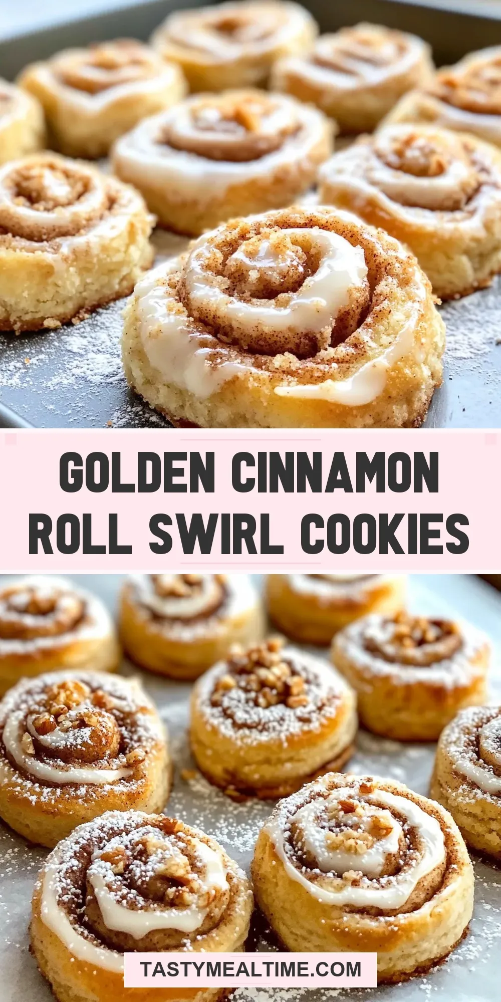 How To Make Savory Golden Cinnamon Roll Swirl Cookies