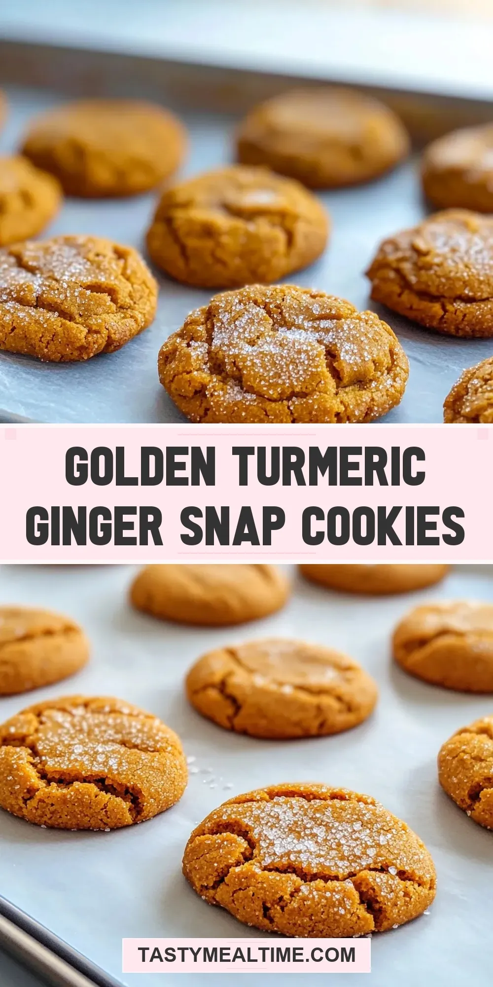 The Best Golden Turmeric Ginger Snap Cookies Ever