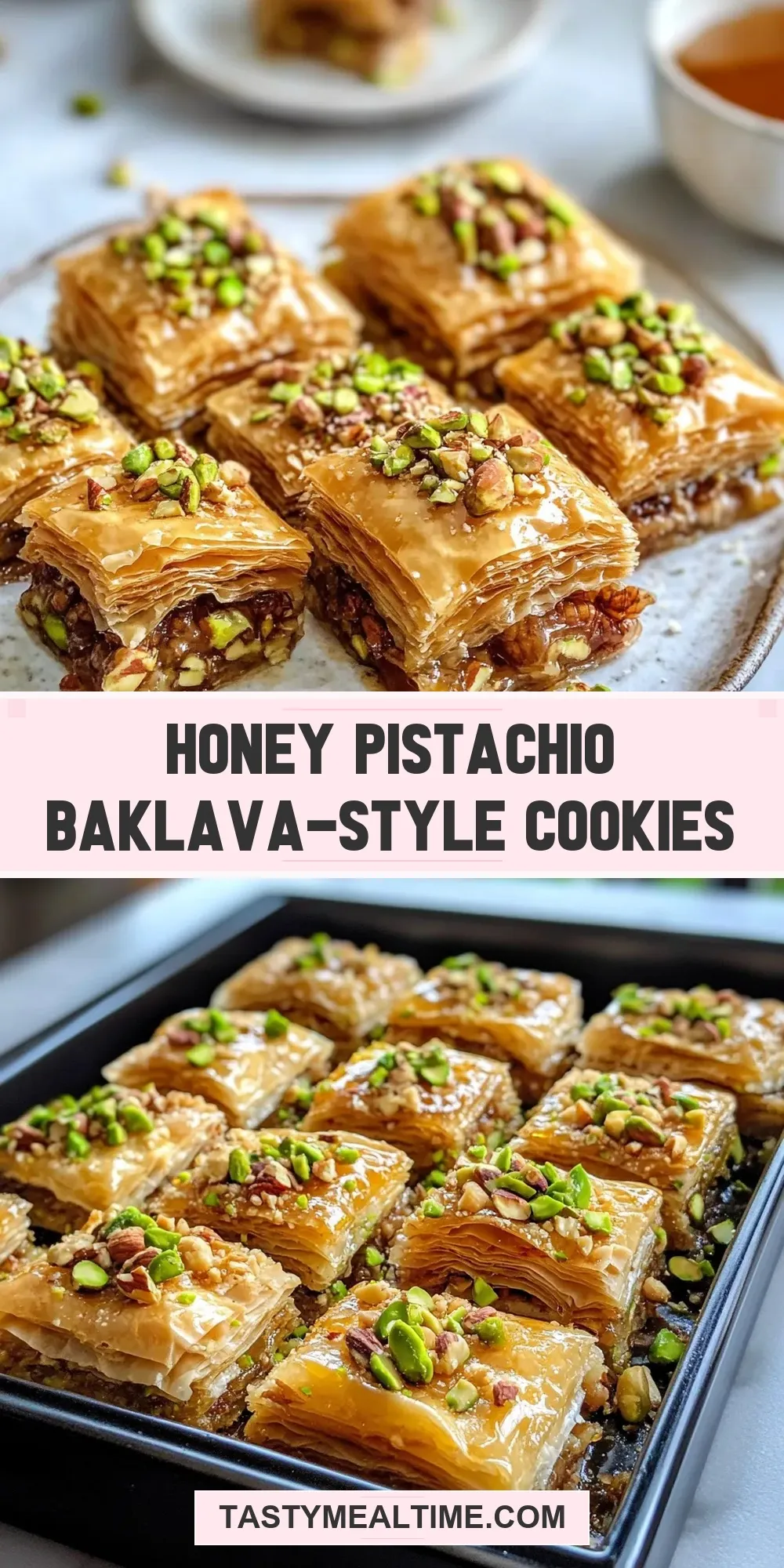 The Best Honey Pistachio Baklava-Style Cookies Ever