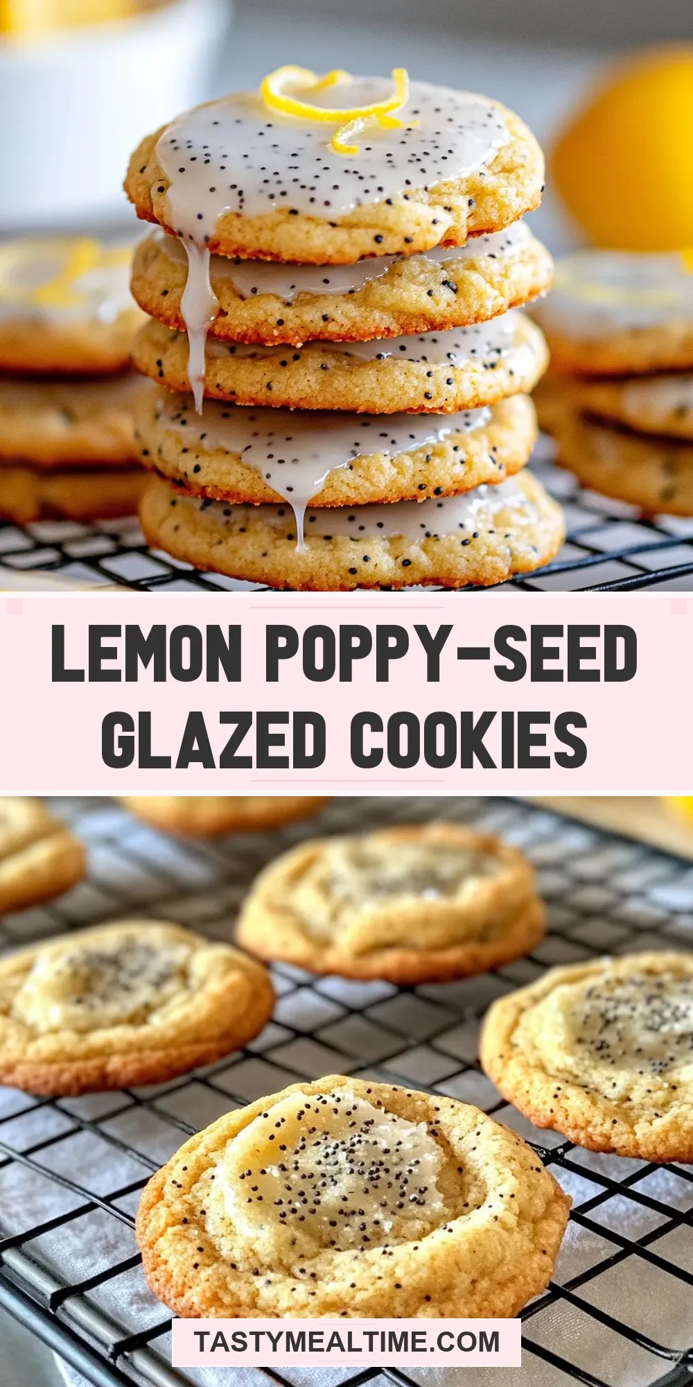 Lemon Poppy-Seed Glazed Cookies Recipe