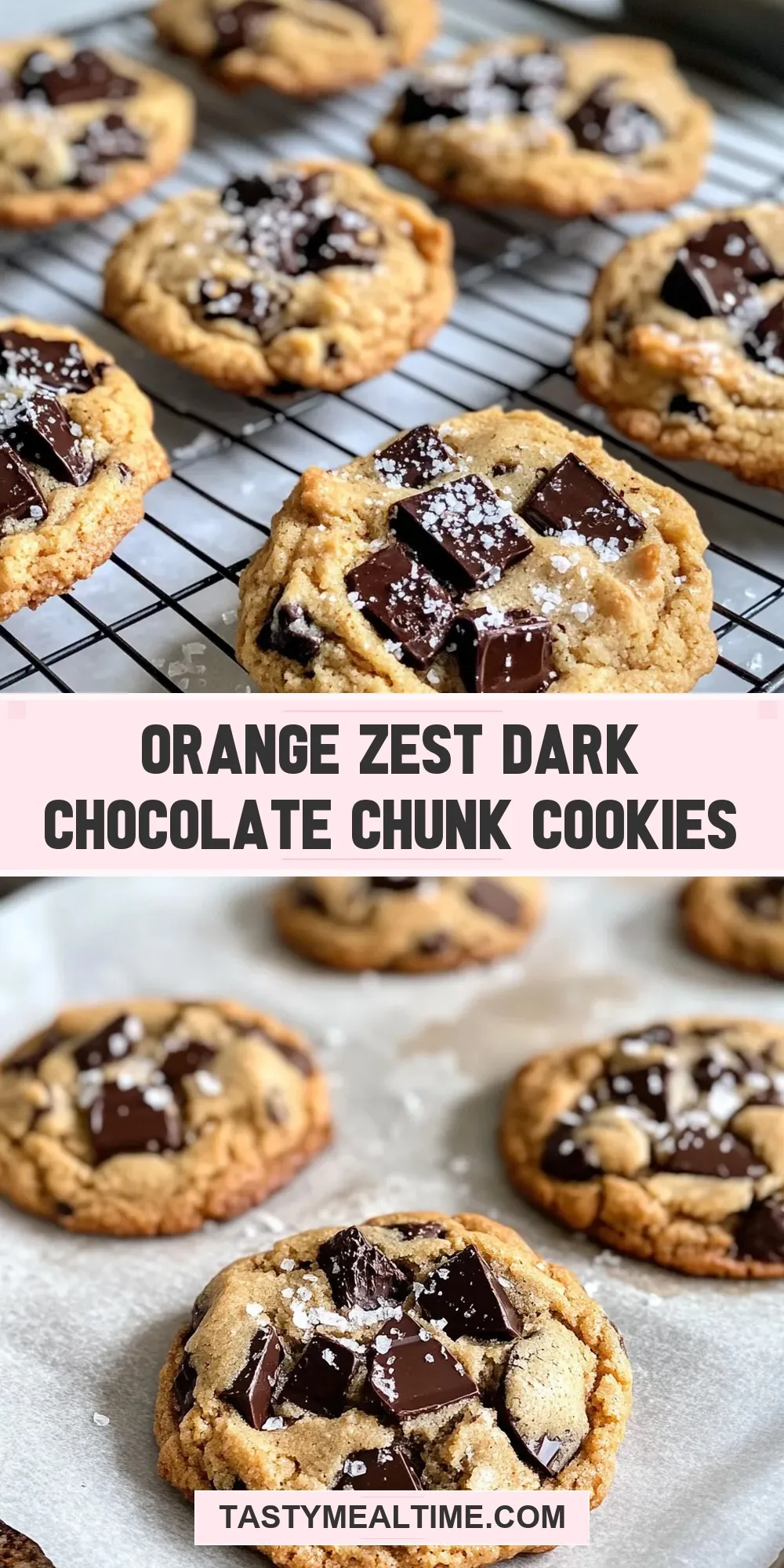 Easy Orange Zest Dark Chocolate Chunk Cookies Recipe