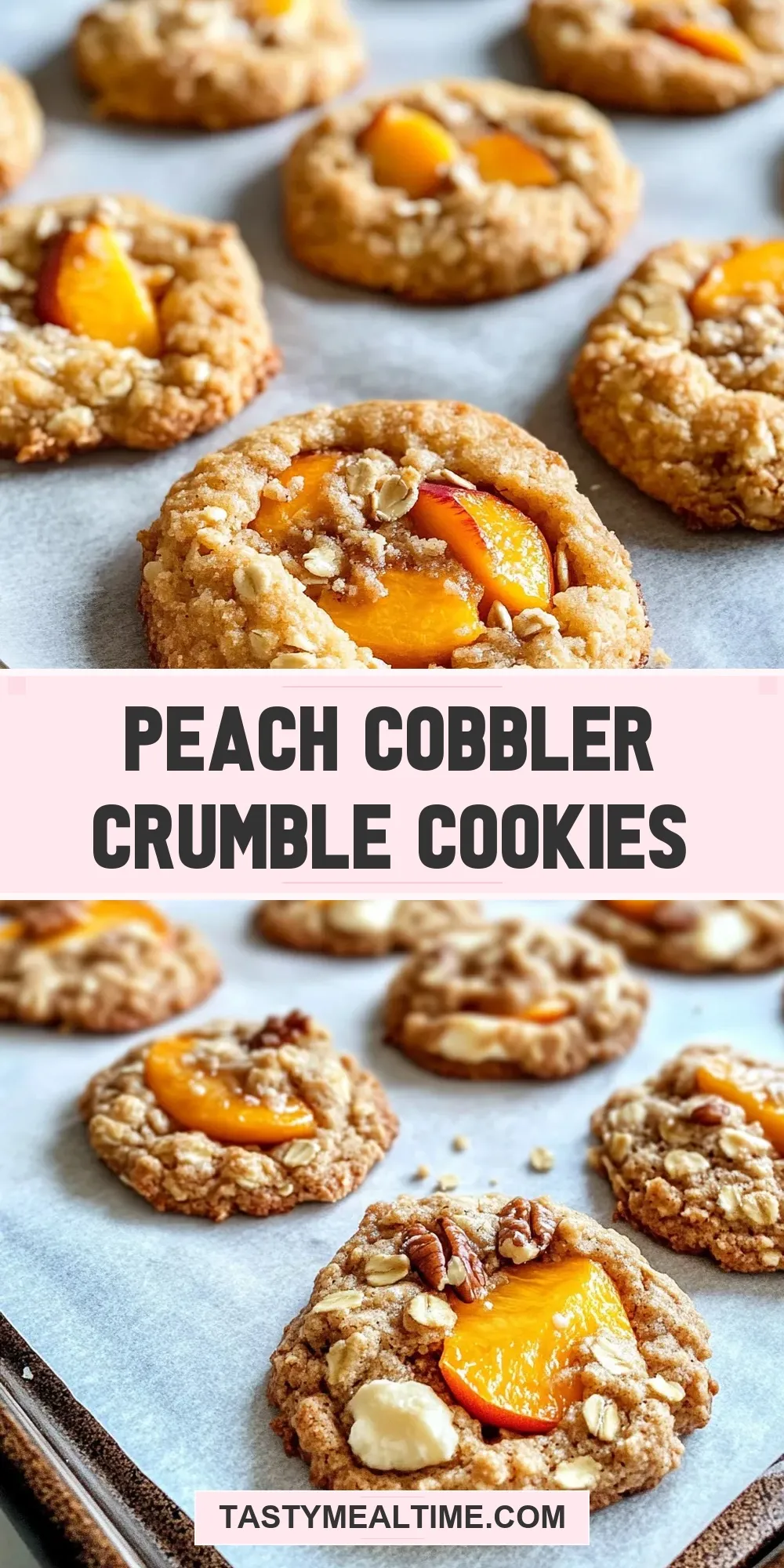 How To Make Easy Peach Cobbler Crumble Cookies