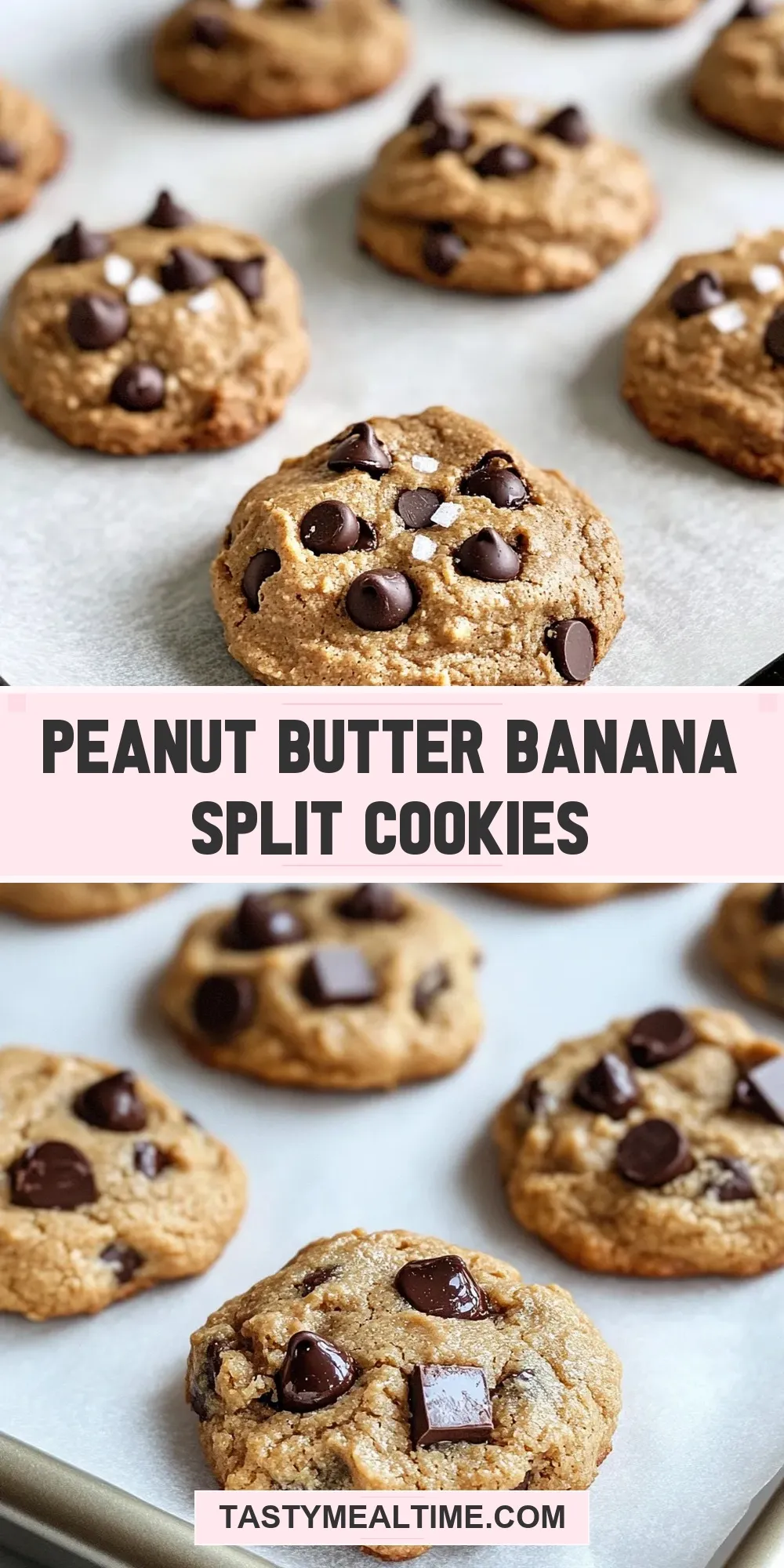 Peanut Butter Banana Split Cookies Recipe