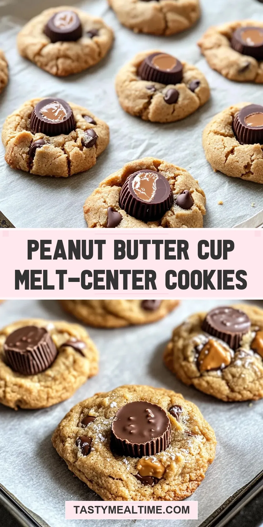 Peanut Butter Cup Melt-Center Cookies (Savory & Delicious)