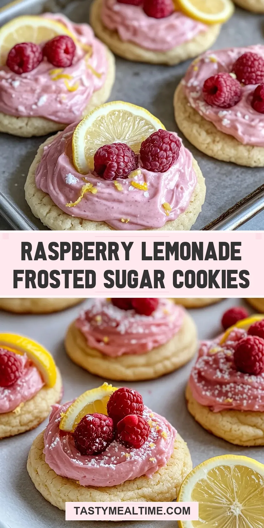 Raspberry Lemonade Frosted Sugar Cookies (Fresh & Delicious)