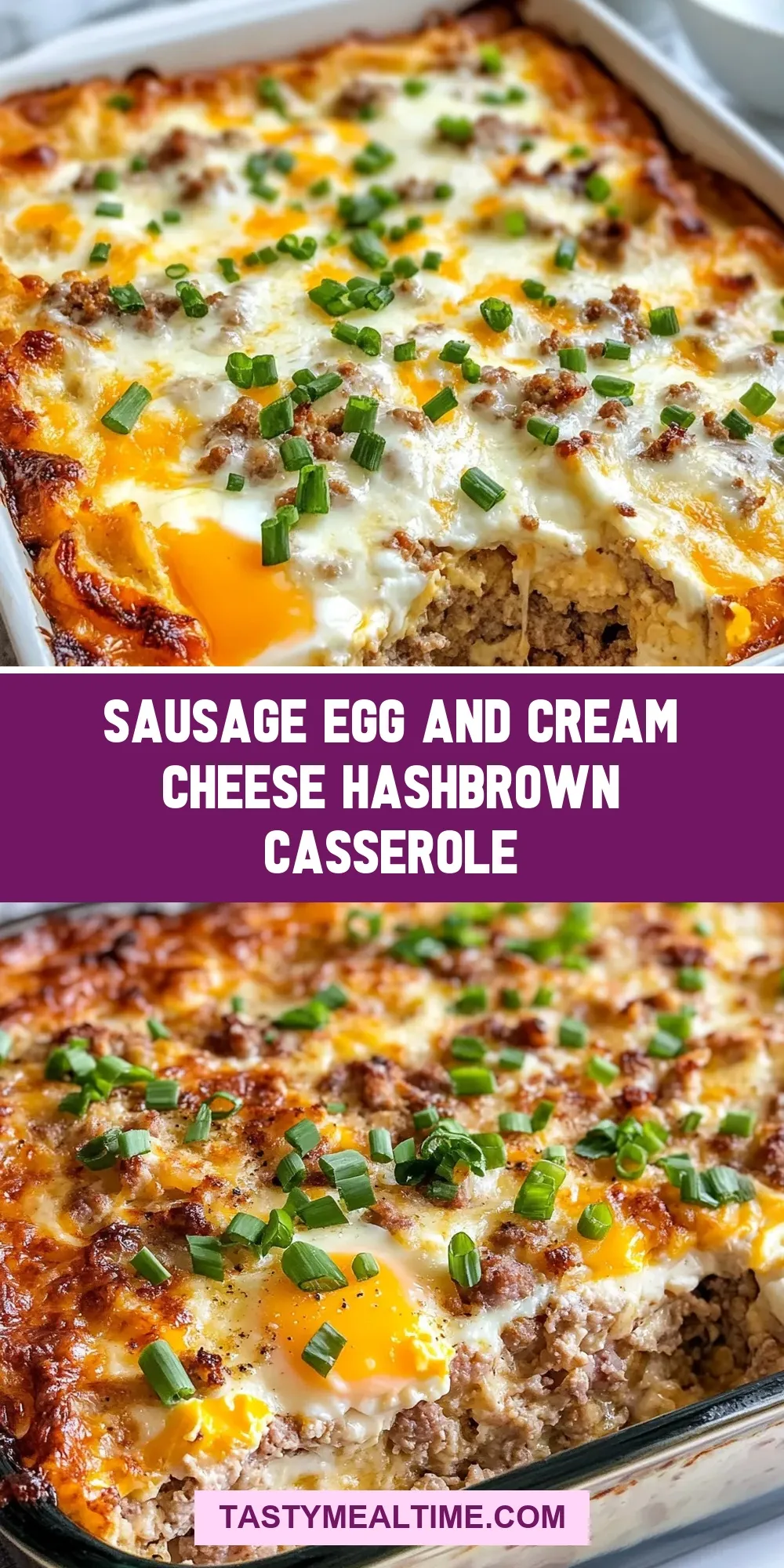 Sausage Egg And Cream Cheese Hashbrown Casserole (Quick & Delicious)