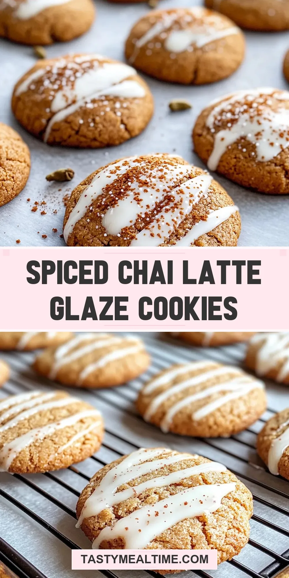 Spiced Chai Latte Glaze Cookies (Healthy & Delicious)