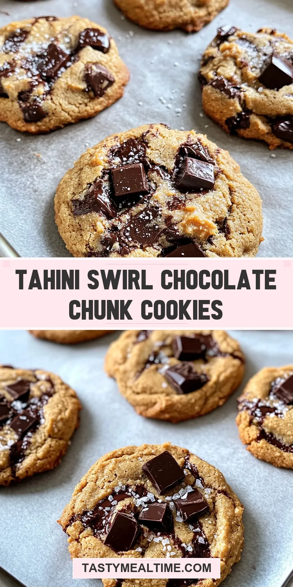 Tahini Swirl Chocolate Chunk Cookies (Irresistible & Delicious)