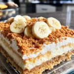 Homemade Banana Pudding Cheesecake Bars photo