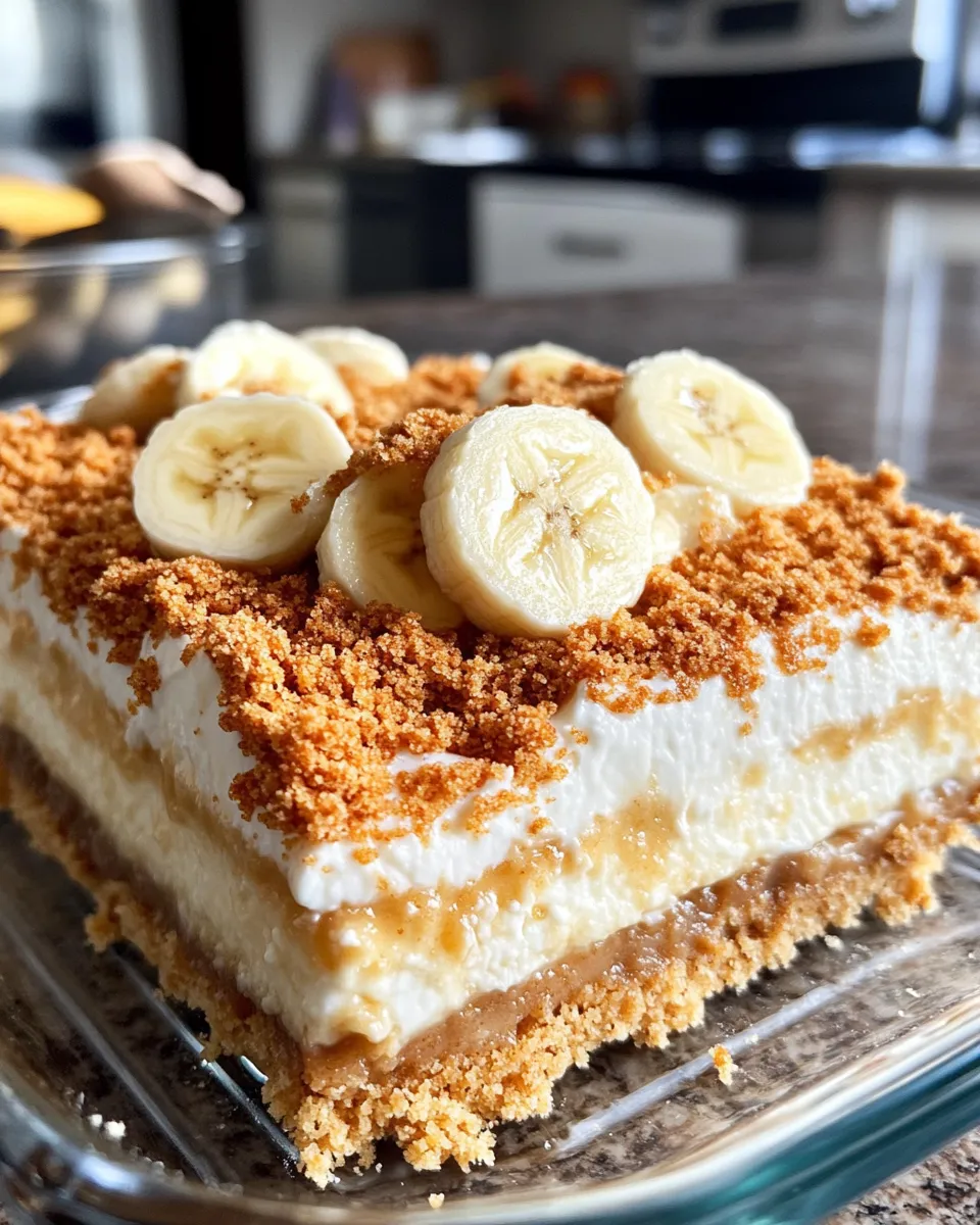 Homemade Banana Pudding Cheesecake Bars photo