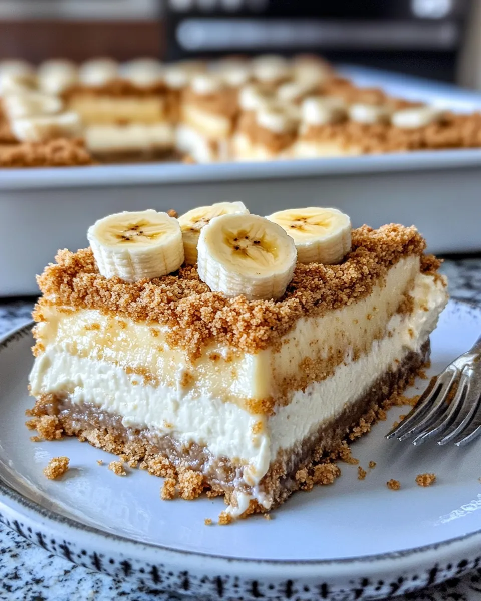 Classic Banana Pudding Cheesecake Bars image