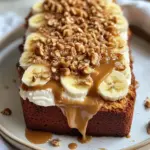 Homemade Biscoff Banana Cheesecake Loaf photo