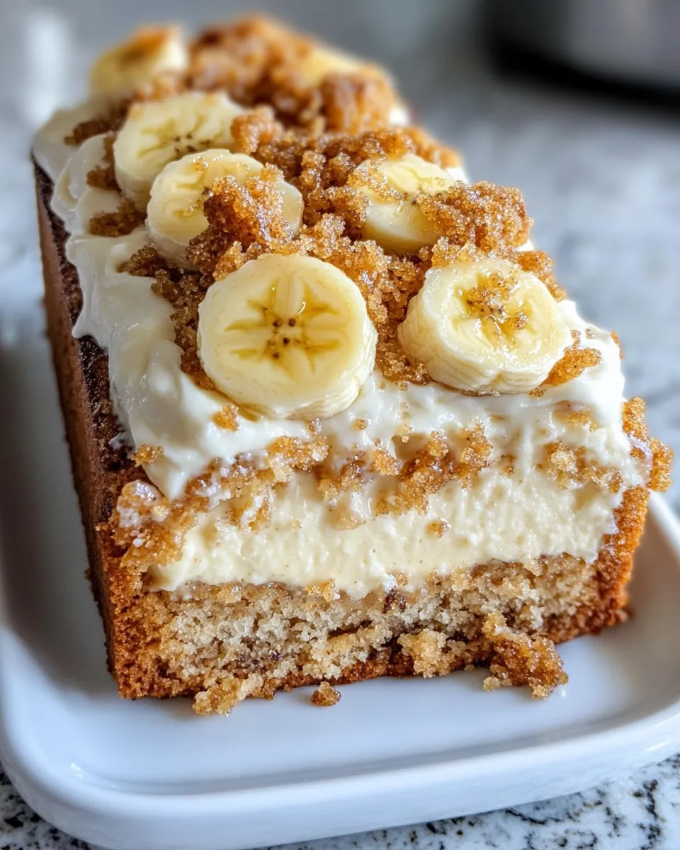 Easy Biscoff Banana Cheesecake Loaf recipe photo