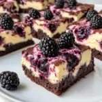 Homemade Blackberry Cheesecake Brownies Recipe photo