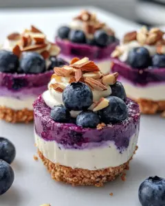 Homemade Blueberry Almond Cheesecake Crumble Cups recipe photo