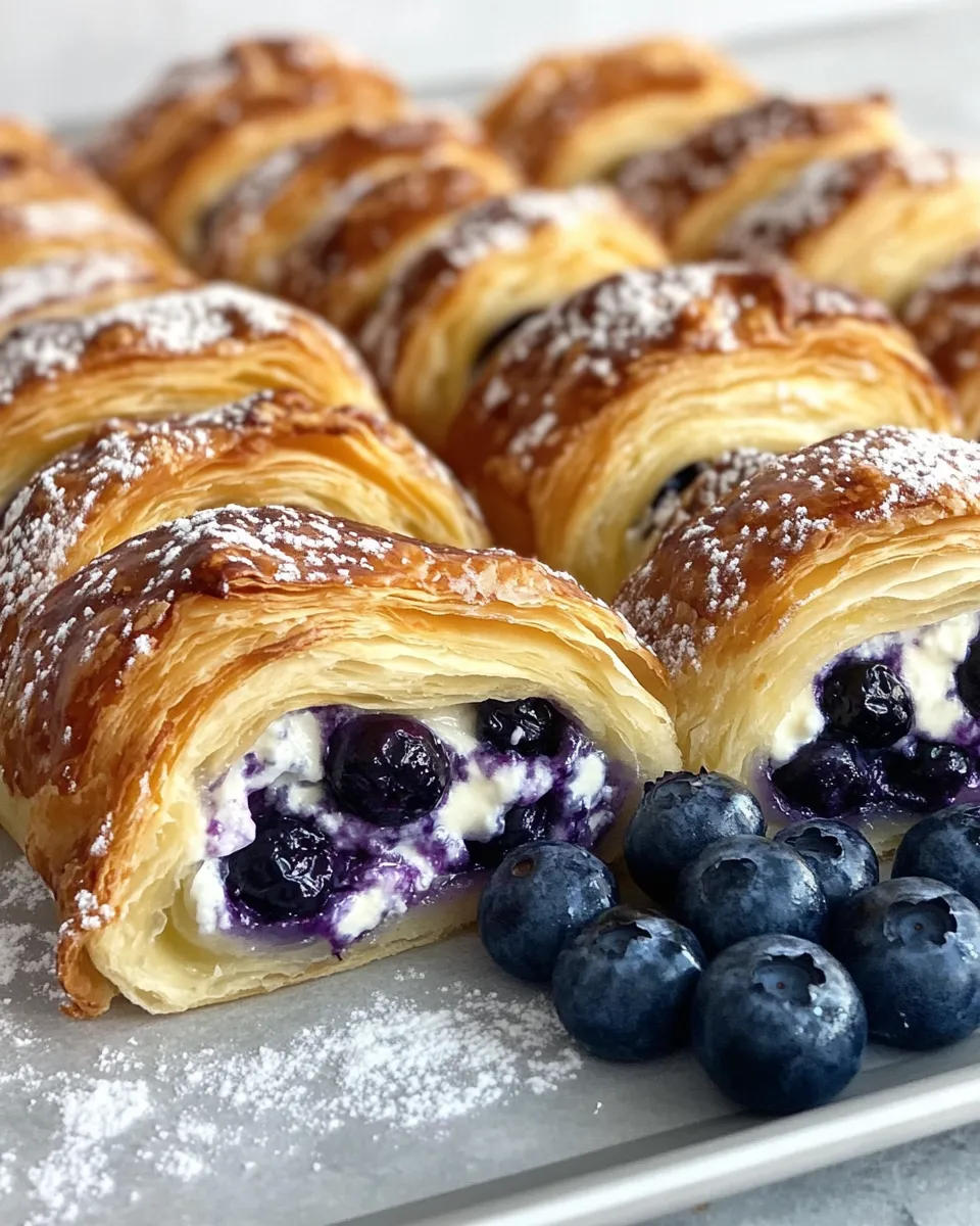 Homemade Blueberry Cheesecake Danish Braids photo