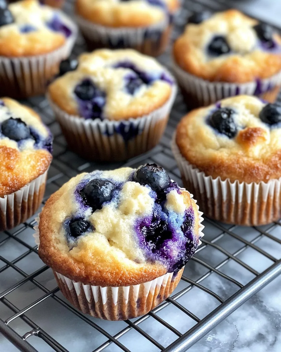 Delicious Blueberry Cheesecake Stuffed Muffins recipe photo