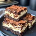 Homemade Brownie Bottom Cheesecake Squares photo