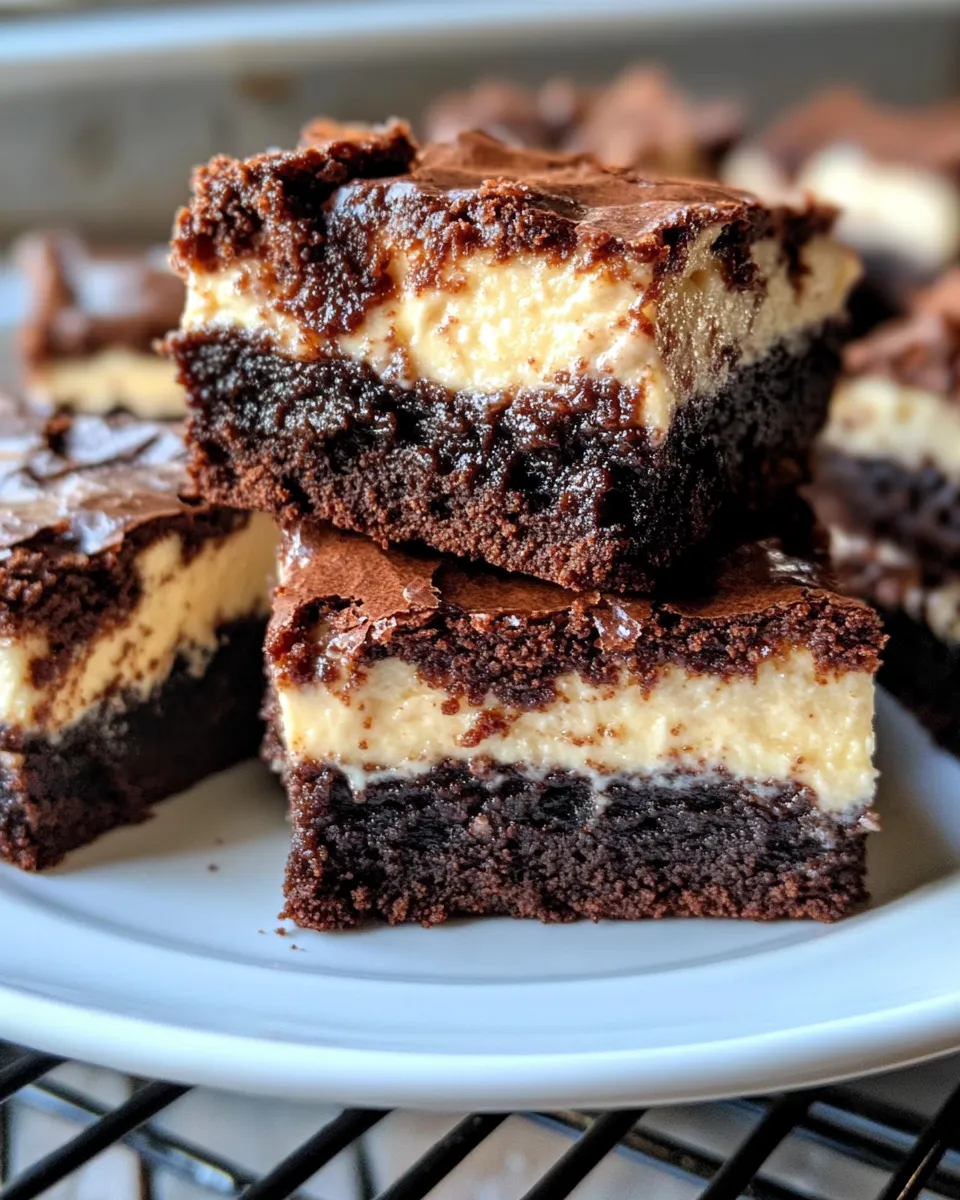 Classic Brownie Bottom Cheesecake Squares image