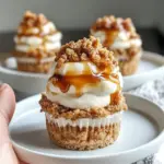 Homemade Caramel Apple Crisp Cheesecake Cups photo