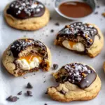 Homemade Caramel Pretzel Cheesecake Stuffed Cookies photo
