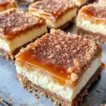 Homemade Caramel Snickerdoodle Cheesecake Bars photo
