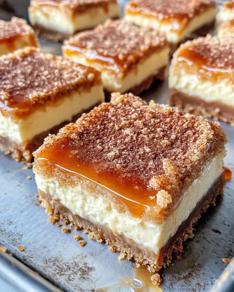 Homemade Caramel Snickerdoodle Cheesecake Bars photo