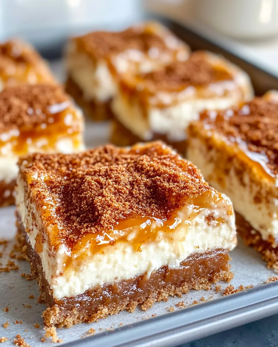 Classic Caramel Snickerdoodle Cheesecake Bars image