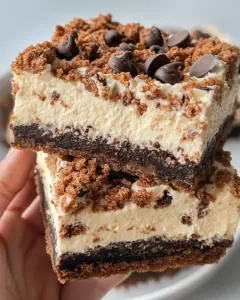 Homemade Cheesecake Bars with Chocolate Chips recipe photo