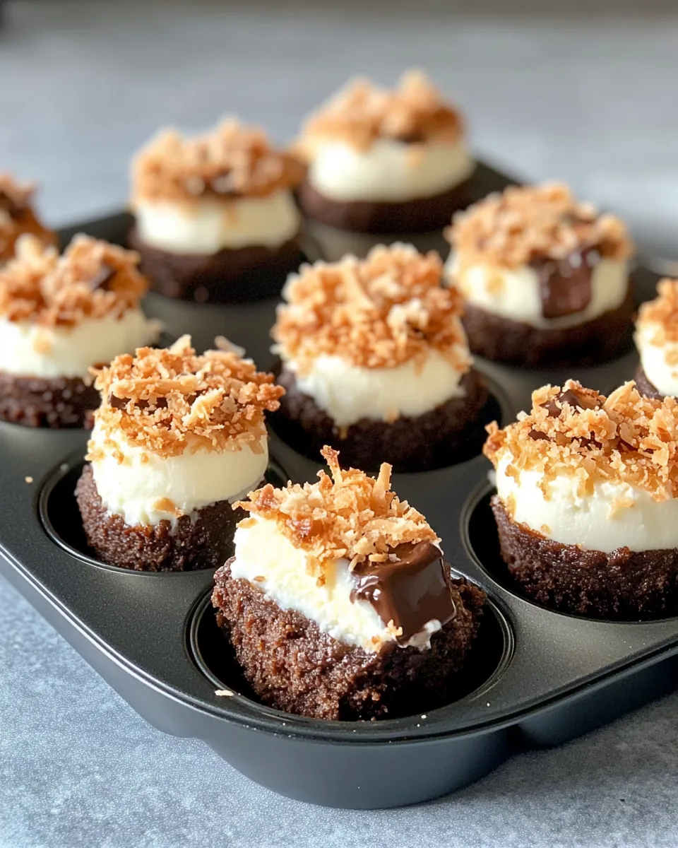 Classic Choco-Coconut Macaroon Cheesecake Bites image