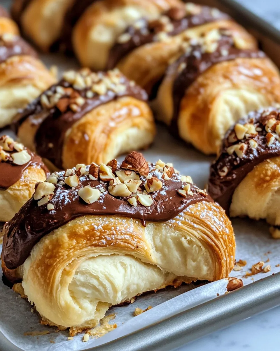 Classic Choco-Hazelnut Cheesecake Stuffed Crescents recipe image