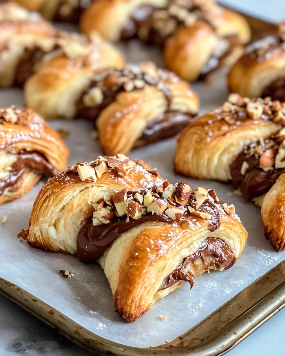 Easy Choco-Hazelnut Cheesecake Stuffed Crescents dish photo