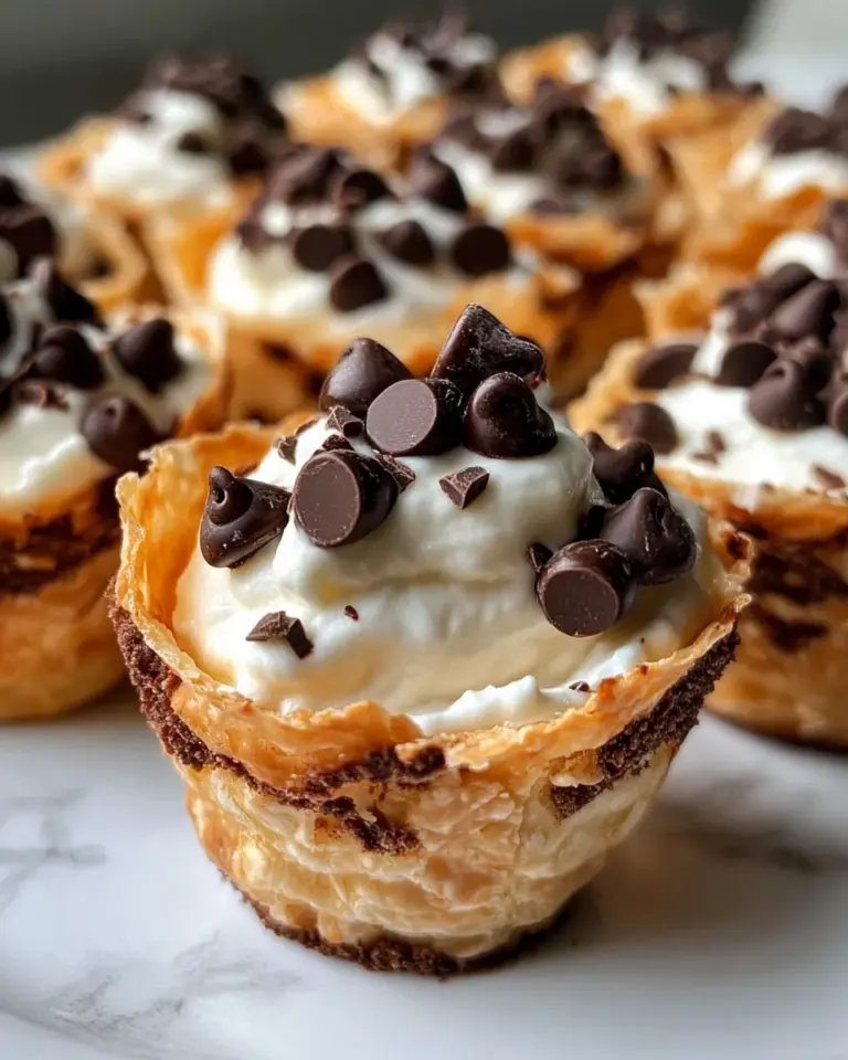 Delicious Chocolate Chip Cannoli Dip Cups recipe photo