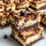 Homemade Chocolate Chip Cookie Cheesecake Bars recipe photo