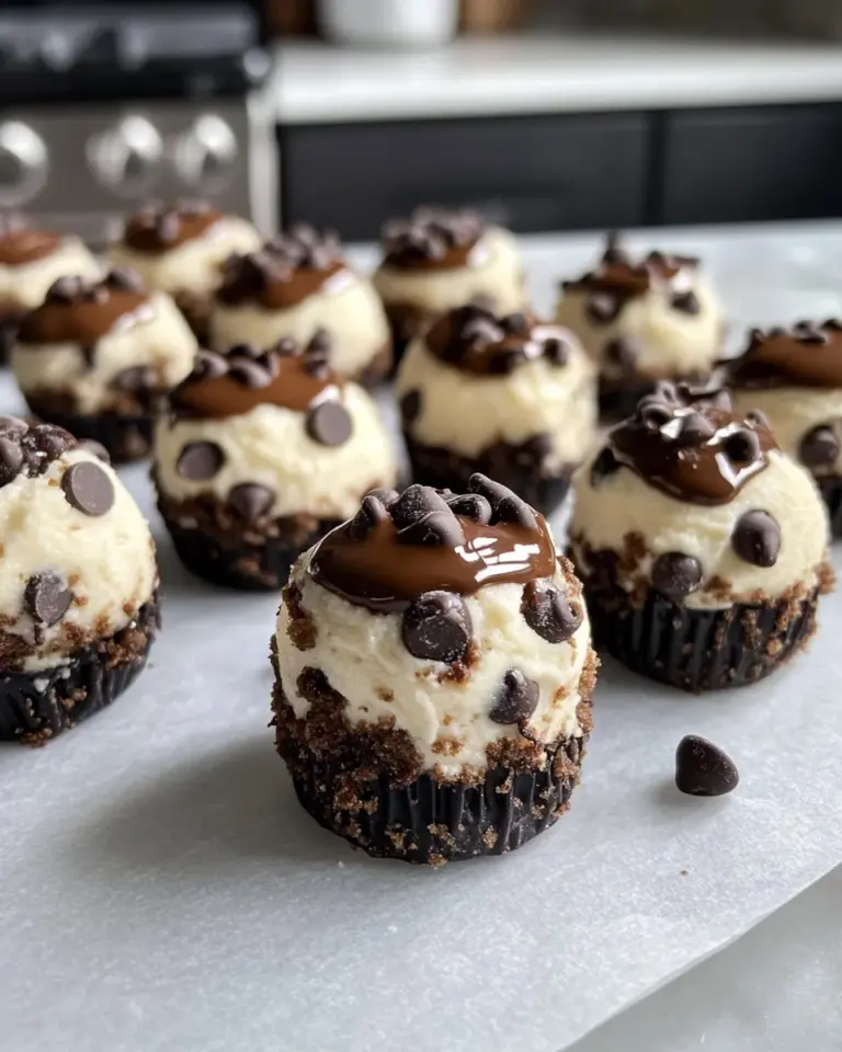 Homemade Chocolate Chip Cookie Dough Cheesecake Bites recipe photo