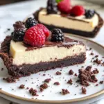 Homemade Chocolate Ganache Cheesecake Tart photo