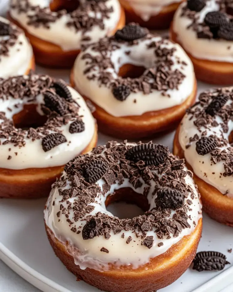 Delicious Cookies & Cream Oreo Doughnuts recipe photo