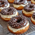 Homemade Double Chocolate Cheesecake Donuts photo
