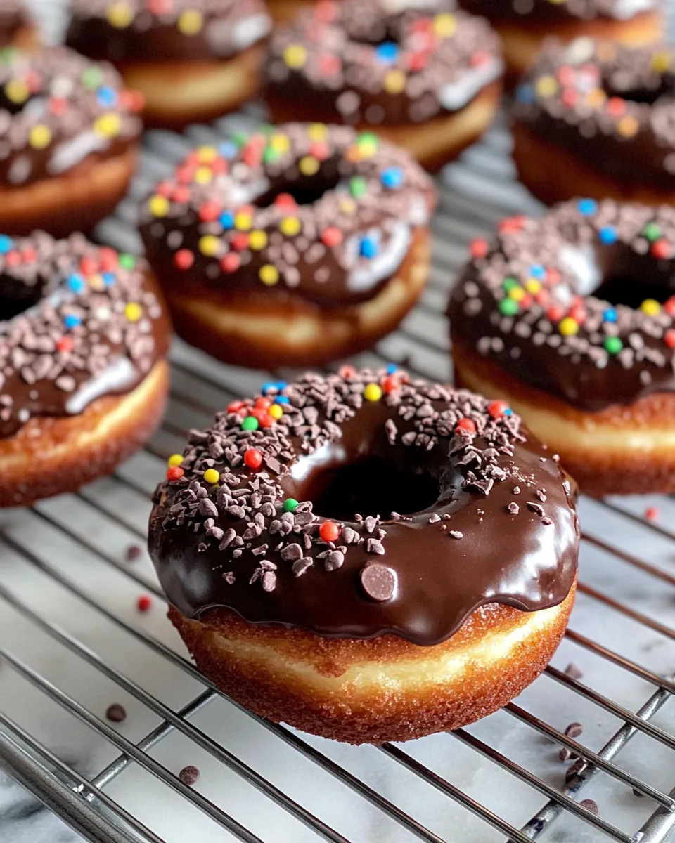 Easy Double Chocolate Cheesecake Donuts recipe photo