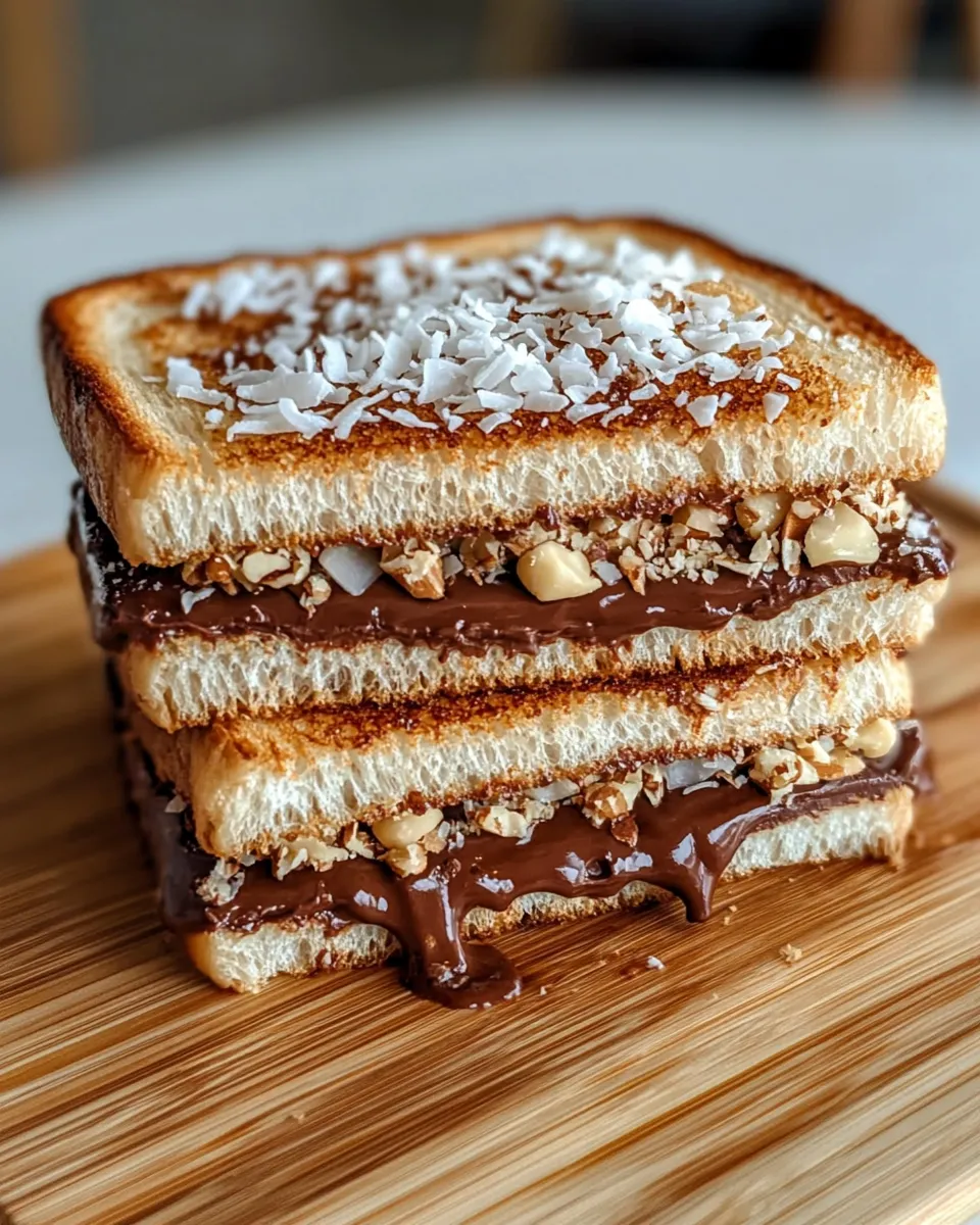 Easy Fluffy Coconut Choco Sandwich recipe photo