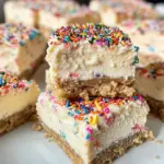 Homemade Funfetti Birthday Cheesecake Bars photo