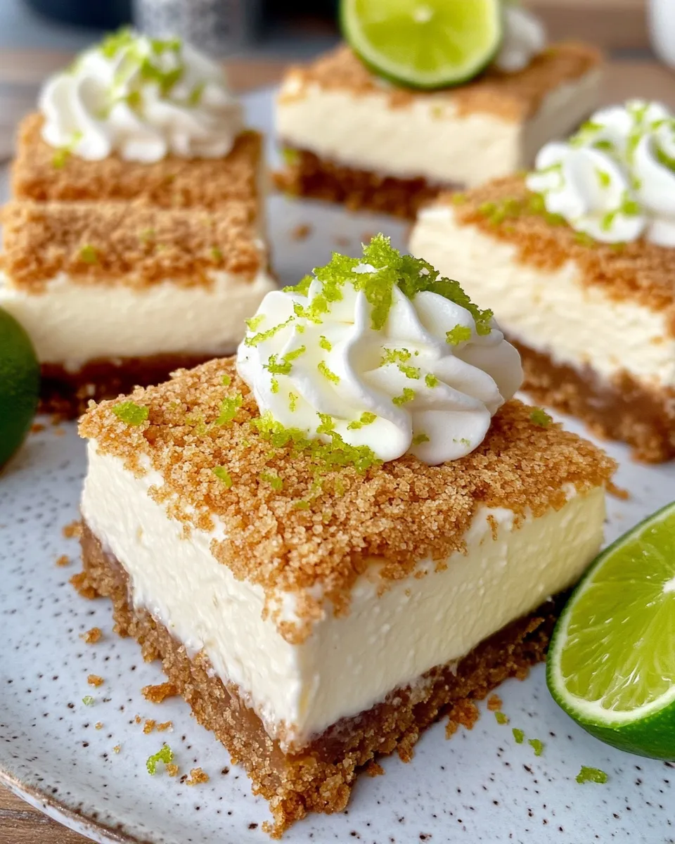 Homemade Key Lime Pie Cheesecake Bars photo